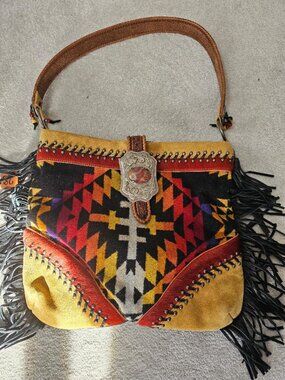 Custom designer Southwestern handbag leather wool conceal Double J Originals